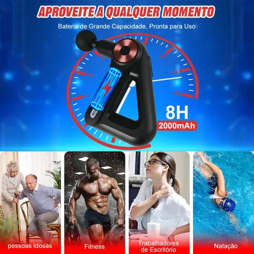 TriForce Pro - Pistola Massagem Triangular