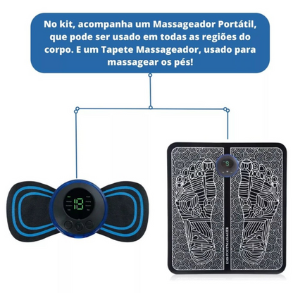 TotalRelief Kit - Tapete + Massageador EMS