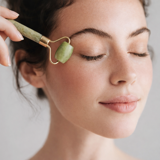 JadeLift Duo – Rolo de Jade + Gua Sha